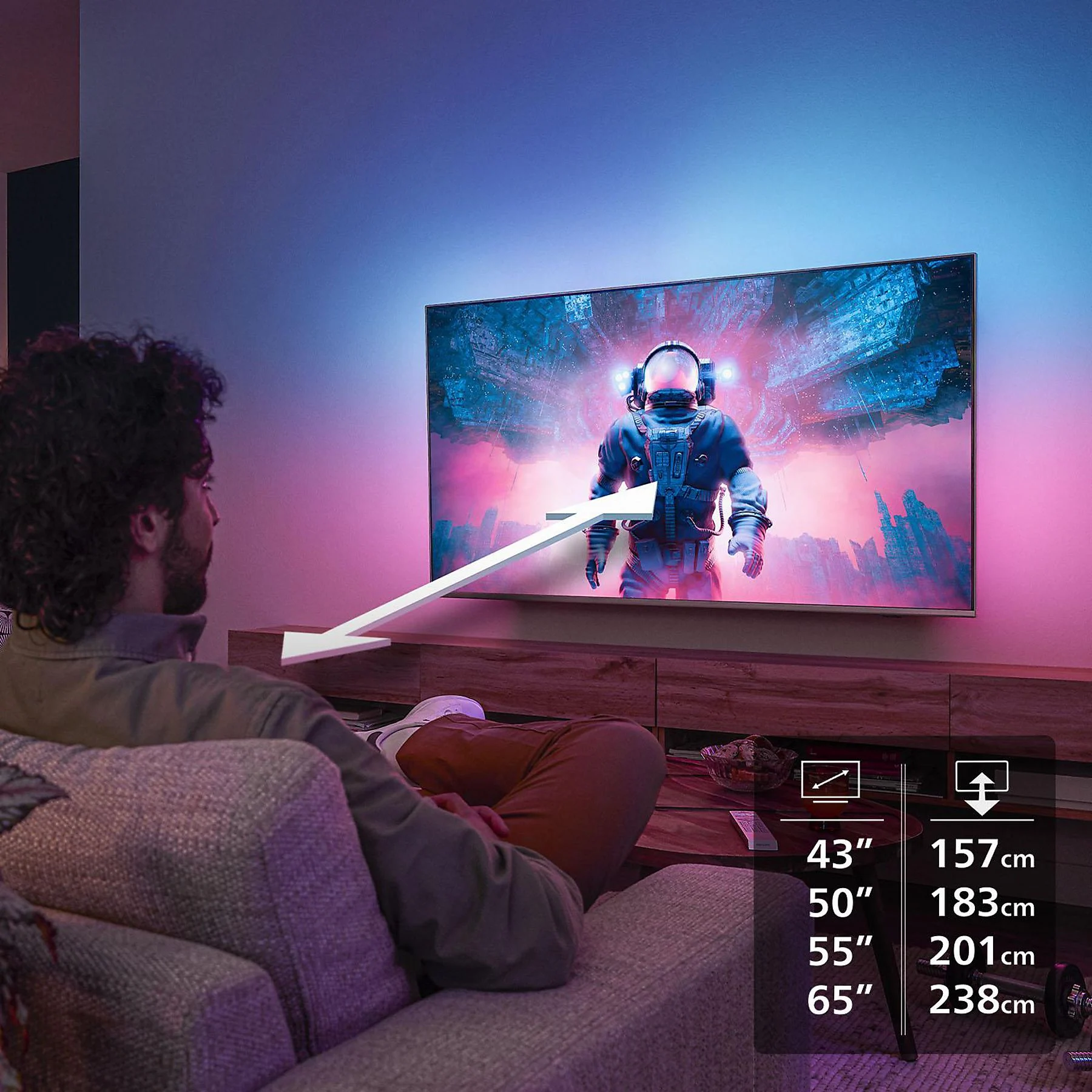 PHILIPS 55PUS8550/12 LED Ambilight TV (piatto, 55 Zoll / 139 cm, UHD 4K, SMART TV, Ambilight) - Image 7