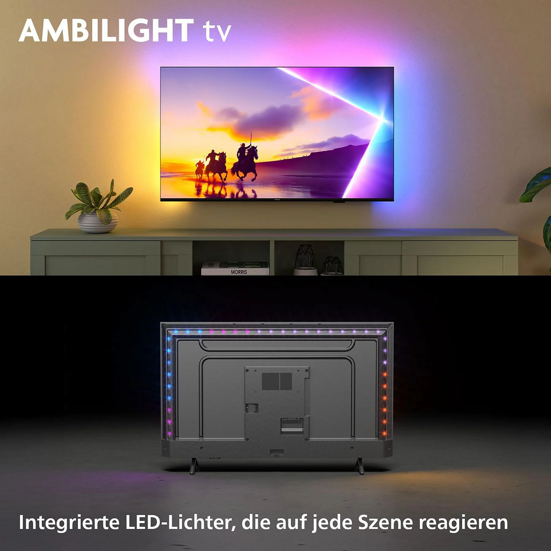 PHILIPS 55PUS8550/12 LED Ambilight TV (piatto, 55 Zoll / 139 cm, UHD 4K, SMART TV, Ambilight) - Image 2