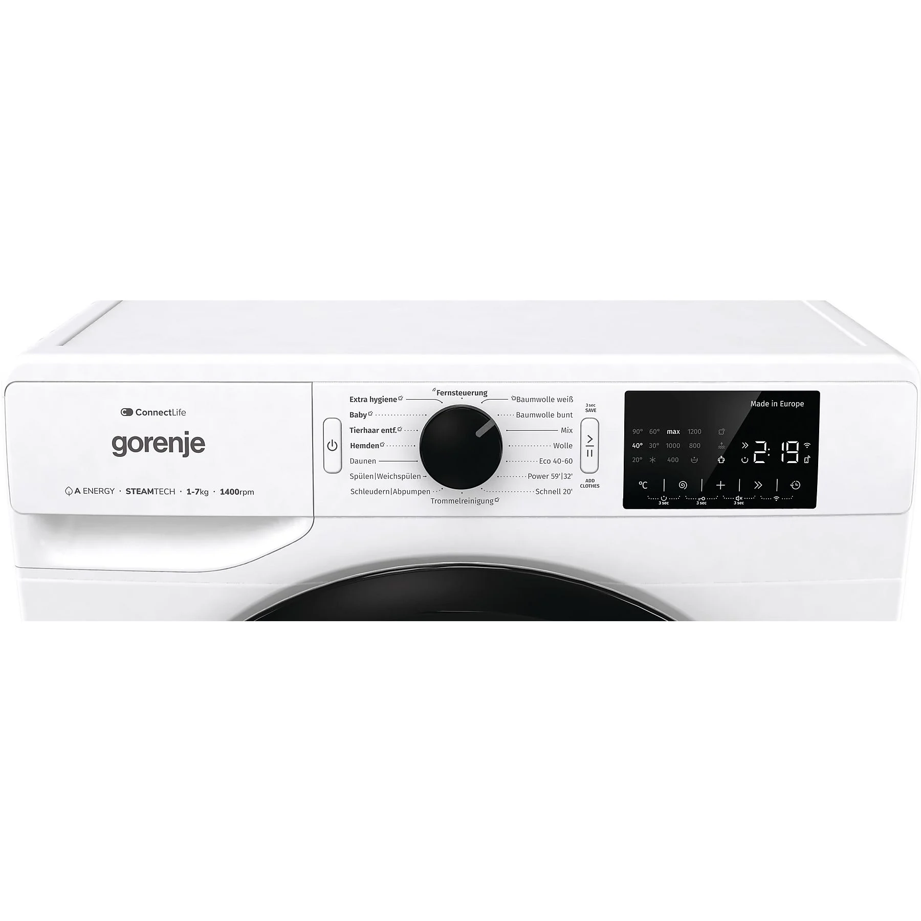 Wasmachine GORENJE WPNEI 74SA1TS (7 kg, 1400 tpm, A) - Image 6
