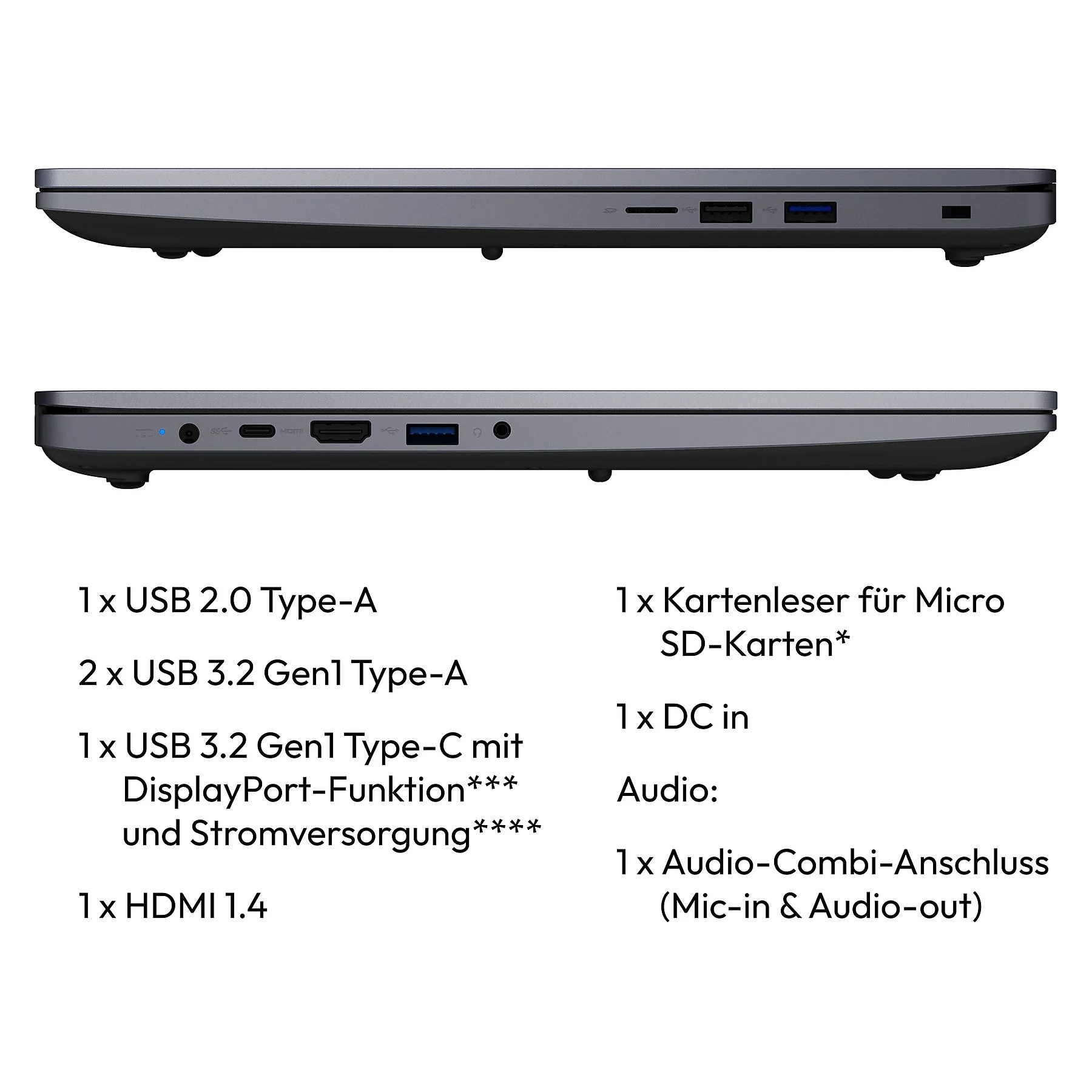 MEDION Avantum 17 E1 – 17,3 inch – AMD Ryzen™ 5 7430U – 16 GB – 512 GB – AMD Radeon™ RX Vega 7 – Windows 11 Home - Image 3