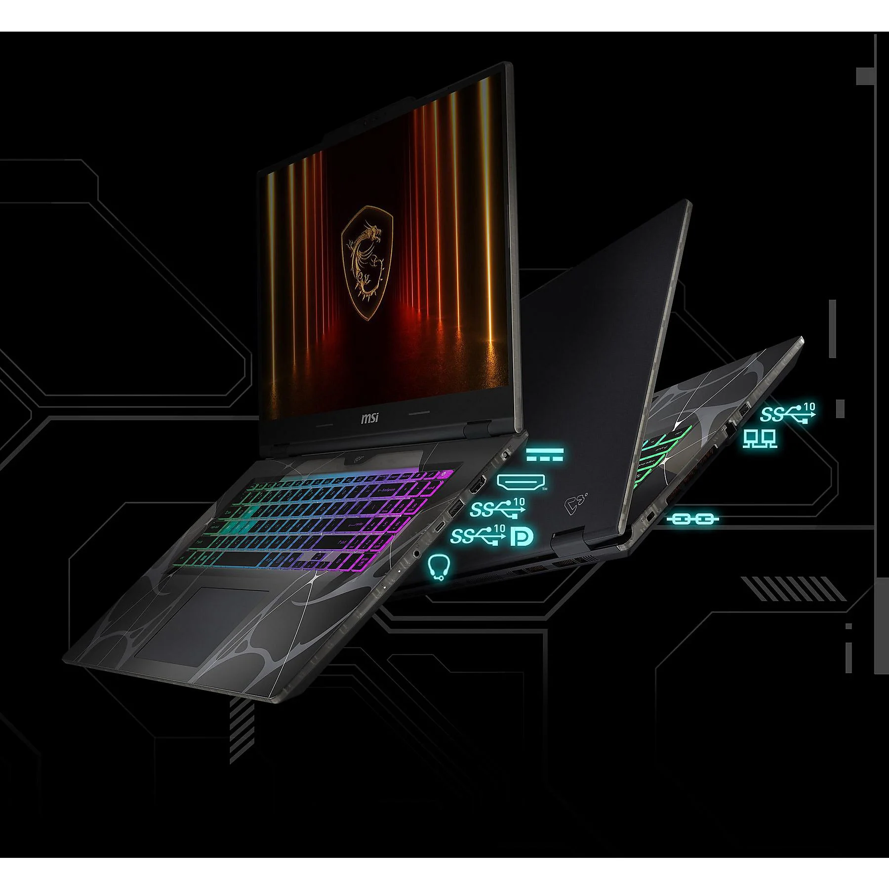 MSI Cyborg 17 B13WFKG-256NN – 17,3 inch – Intel® Core™ i7 13620H – 32 GB – 1 TB – NVIDIA GeForce RTX™ 5060 – Windows 11 Home - Image 2